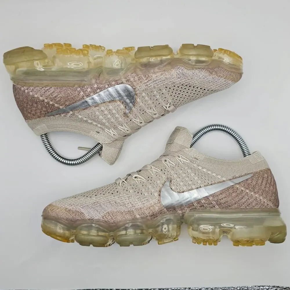 Nike Air Vapormax Flyknit String Metallic Womens 7 (UK 4.5) Running Shoes